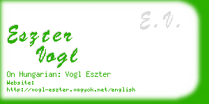 eszter vogl business card